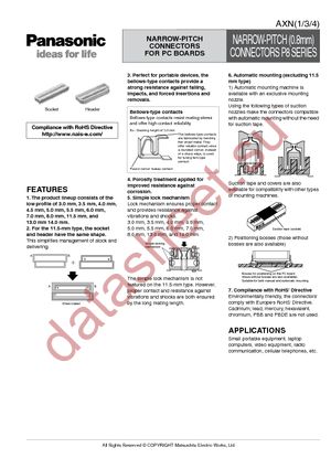 AXN316038P datasheet  